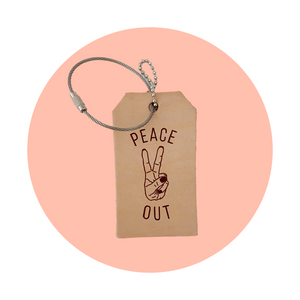 Luggage Tag - Peace Out