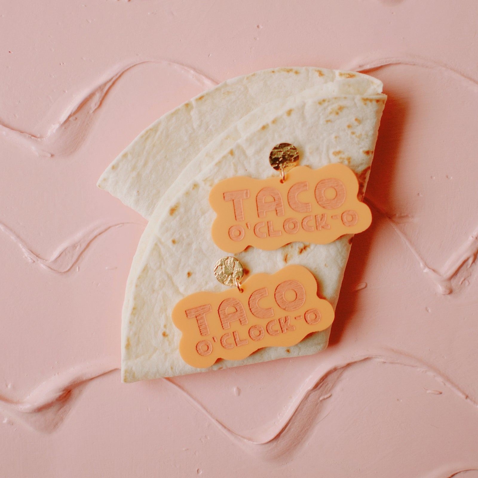 Earrings - Cinco de Mayo - Tangerine Taco O'Clock-O Dangles