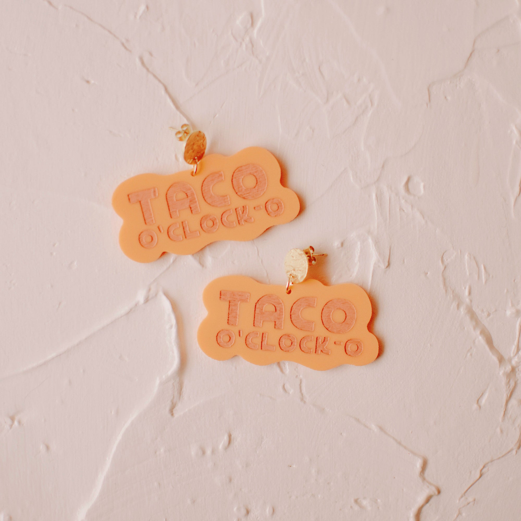 Earrings - Cinco de Mayo - Tangerine Taco O'Clock-O Dangles
