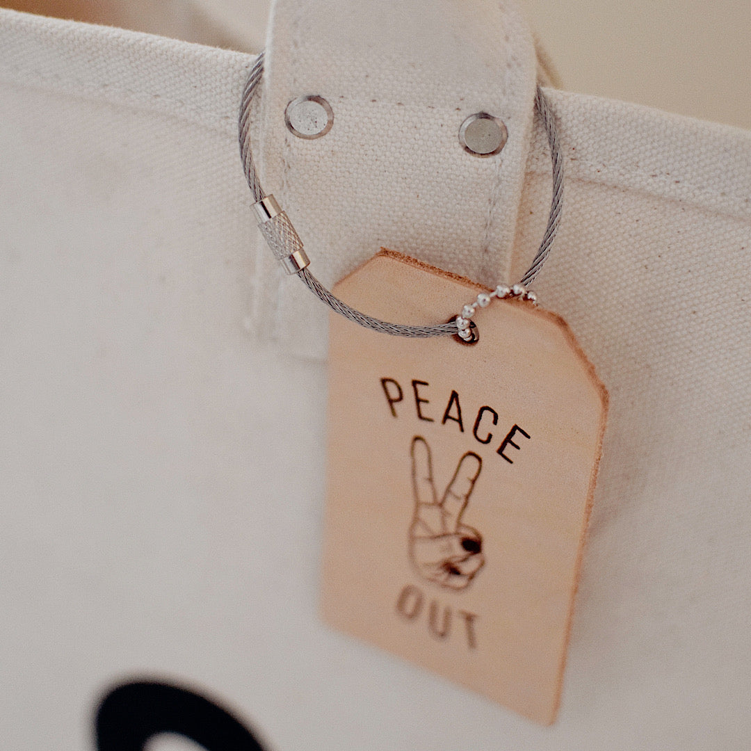 Luggage Tag - Peace Out
