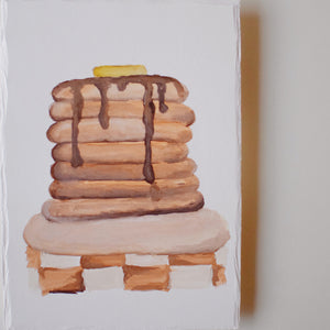 Watercolor Painting - Stack of Flapjacks
