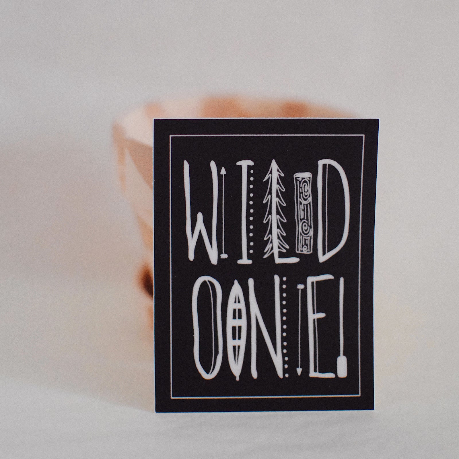 Sticker - Wild One - Dark Brown