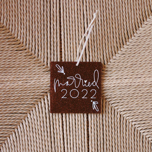 Ornament - Married 2022 (Copper Glitter)